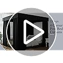 Hvqic Black Canopy Bed Drapes - 4 Corner Post Canopy King Bed Curtain Lightproof Drapes Bed Canopy for Adults & Girls Bedr...