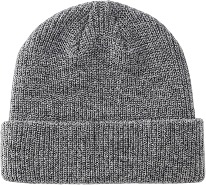 Connectyle Classic Double Layer Knit Beanie Hat Warm Thick Acrylic Winter Hats Daily Cuffed Beanies Watch Hat for Men Women