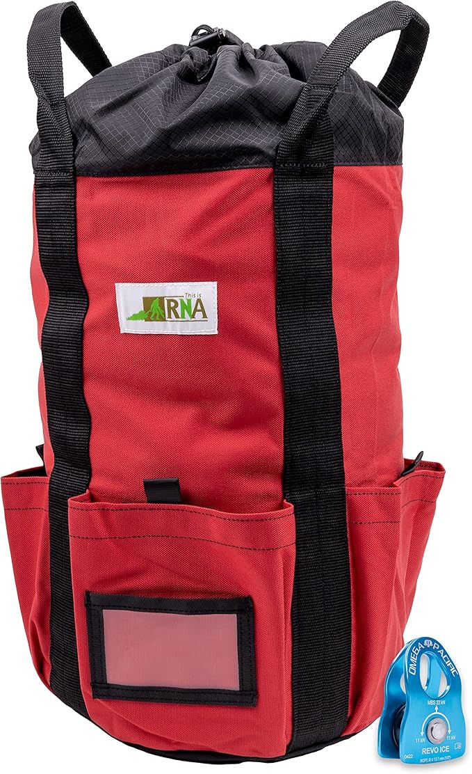 Rock-N-Rescue Arbor Rope Storage Bag 200 ft bundle w/Revo Ice Micro PMP