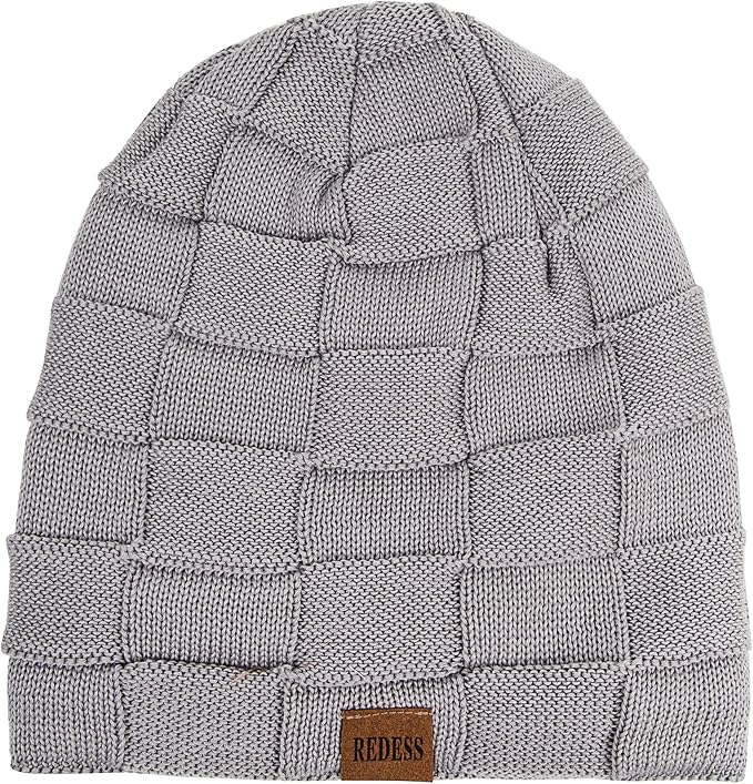 REDESS Beanie Hat for Men and Women Winter Warm Hats Knit Slouchy Thick Skull Cap