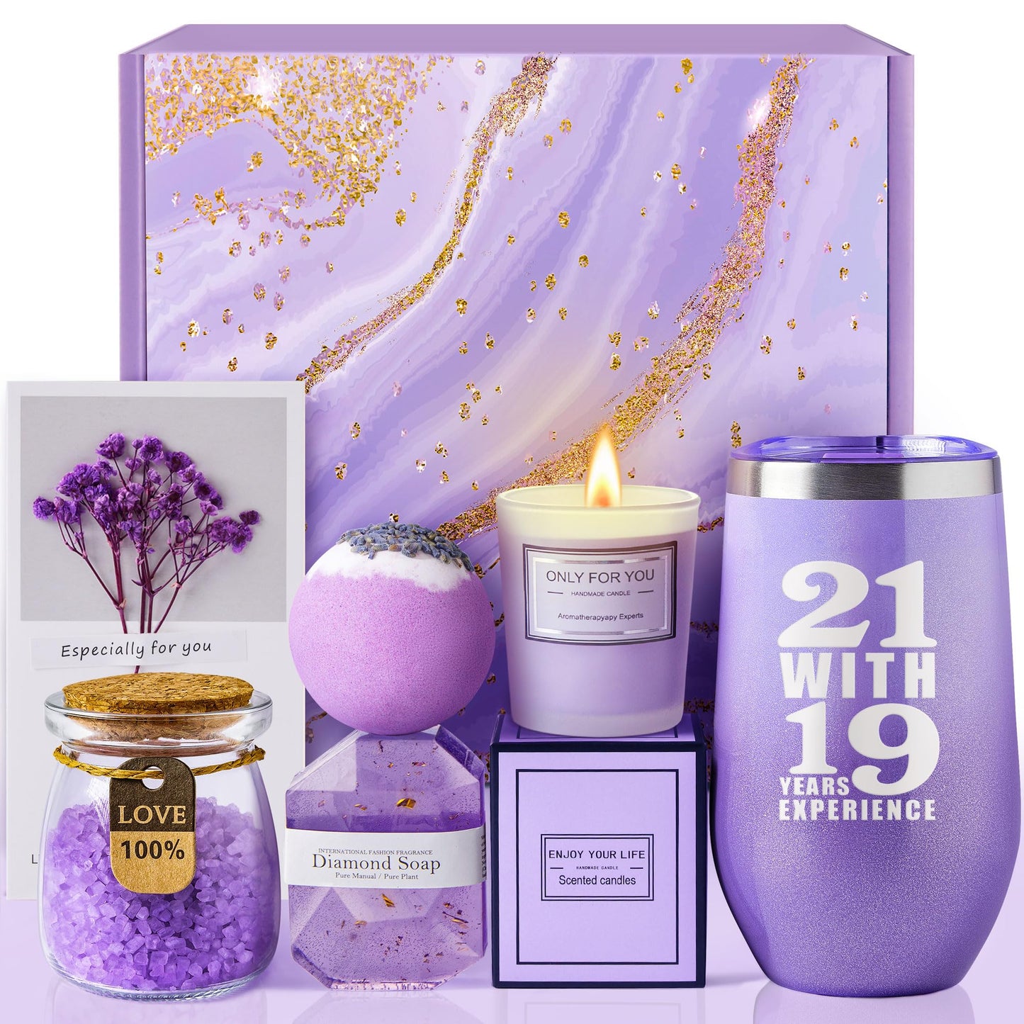 LE CADEAU 40th Birthday Gift Basket for Women, Funny Unique 40 Year Old Birthday Christmas Gifts for Women 1985