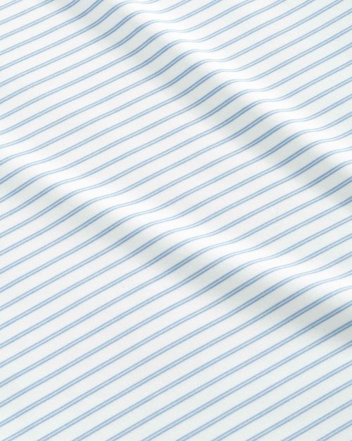 johnnie-O Performance Jersey Polo - Michael Stripe White/XXL