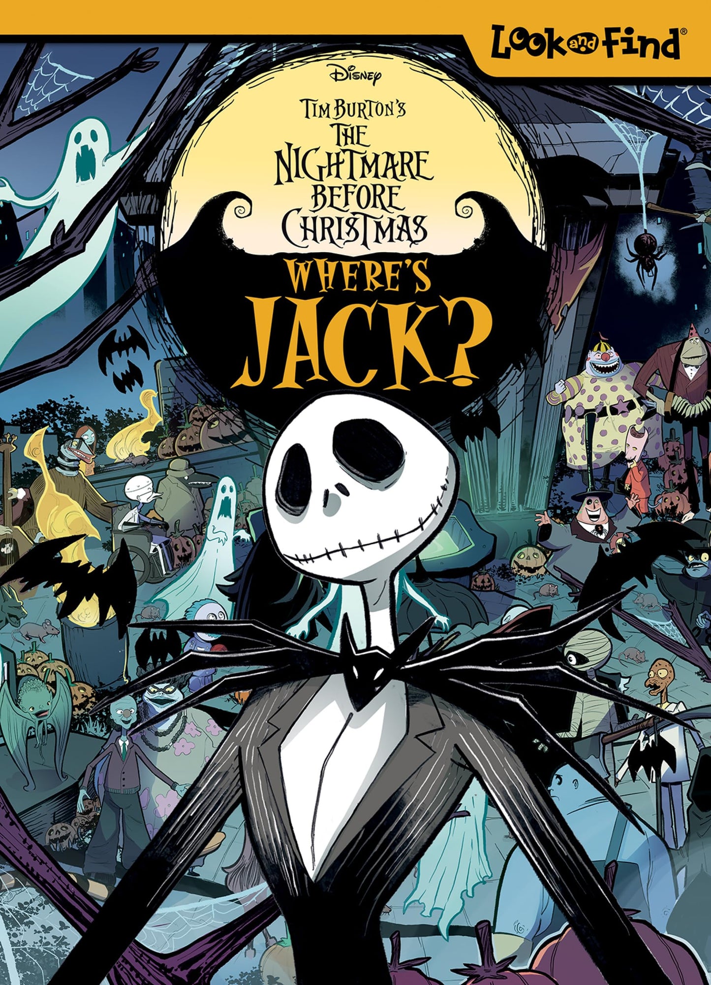 Disney Tim Burton's The Nightmare Before Christmas - Where’s Jack? Look and Find Activity Book - PI Kids