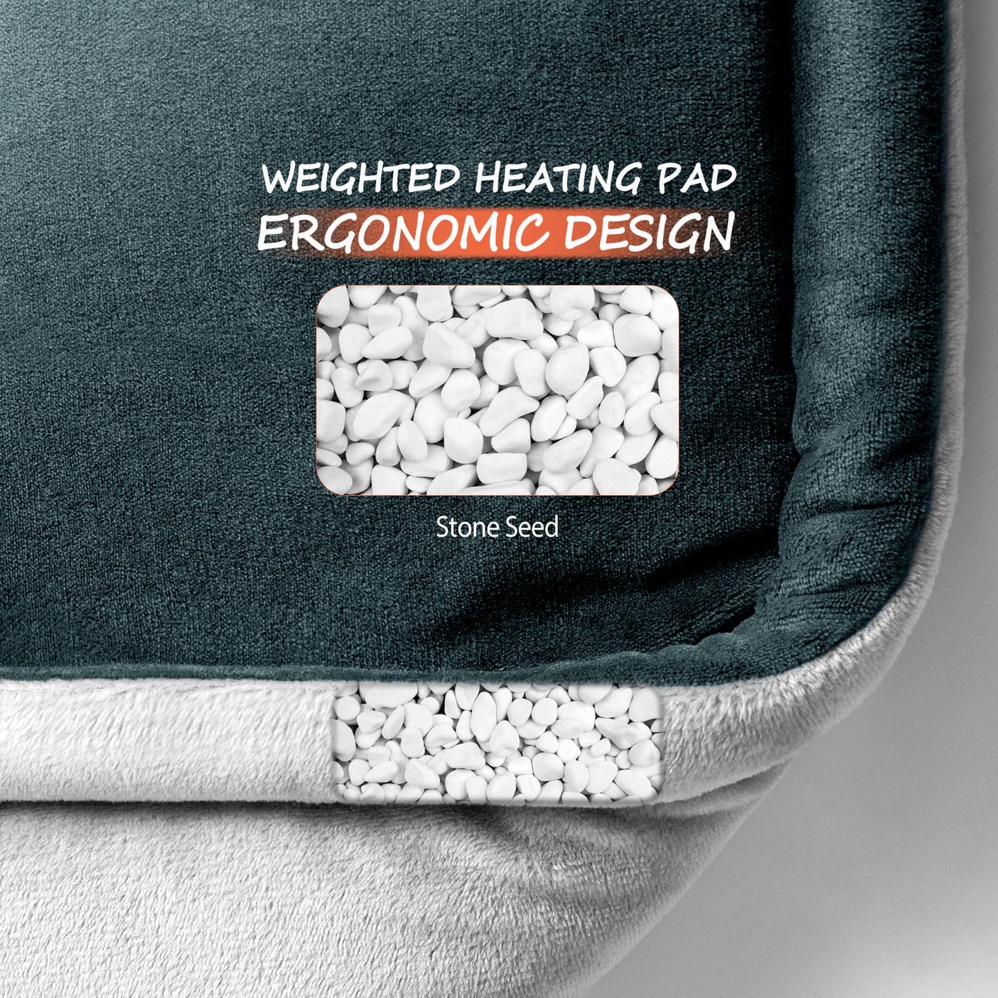 TATFU Neck Heating Pad Gifts for Dad, Men, XL Weighted Shoulder Heat Pad, Back Pain Relief Heat Pads, Gifts for Mom, Women and Christmas, Birthday, Mother's Day, Fathers Day Warm Gifts, 23'' x 17''