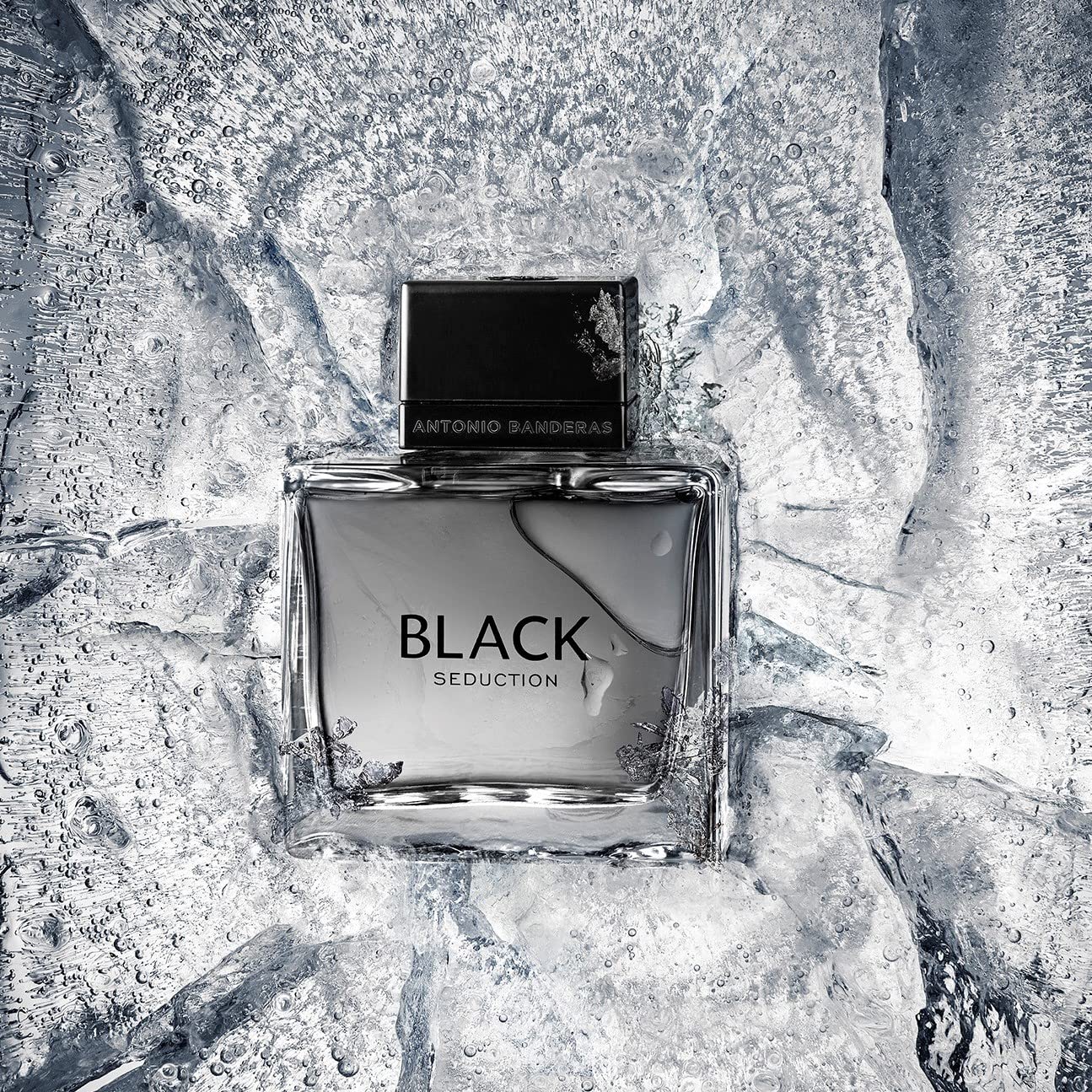 Banderas Antonio Perfumes - Black Seduction - Eau de Toilette Spray for Men - Long Lasting - Elegant, Masculine and Sexy Fragance - Amber Woody Scent- Ideal for Special Events - 3.4 Fl Oz