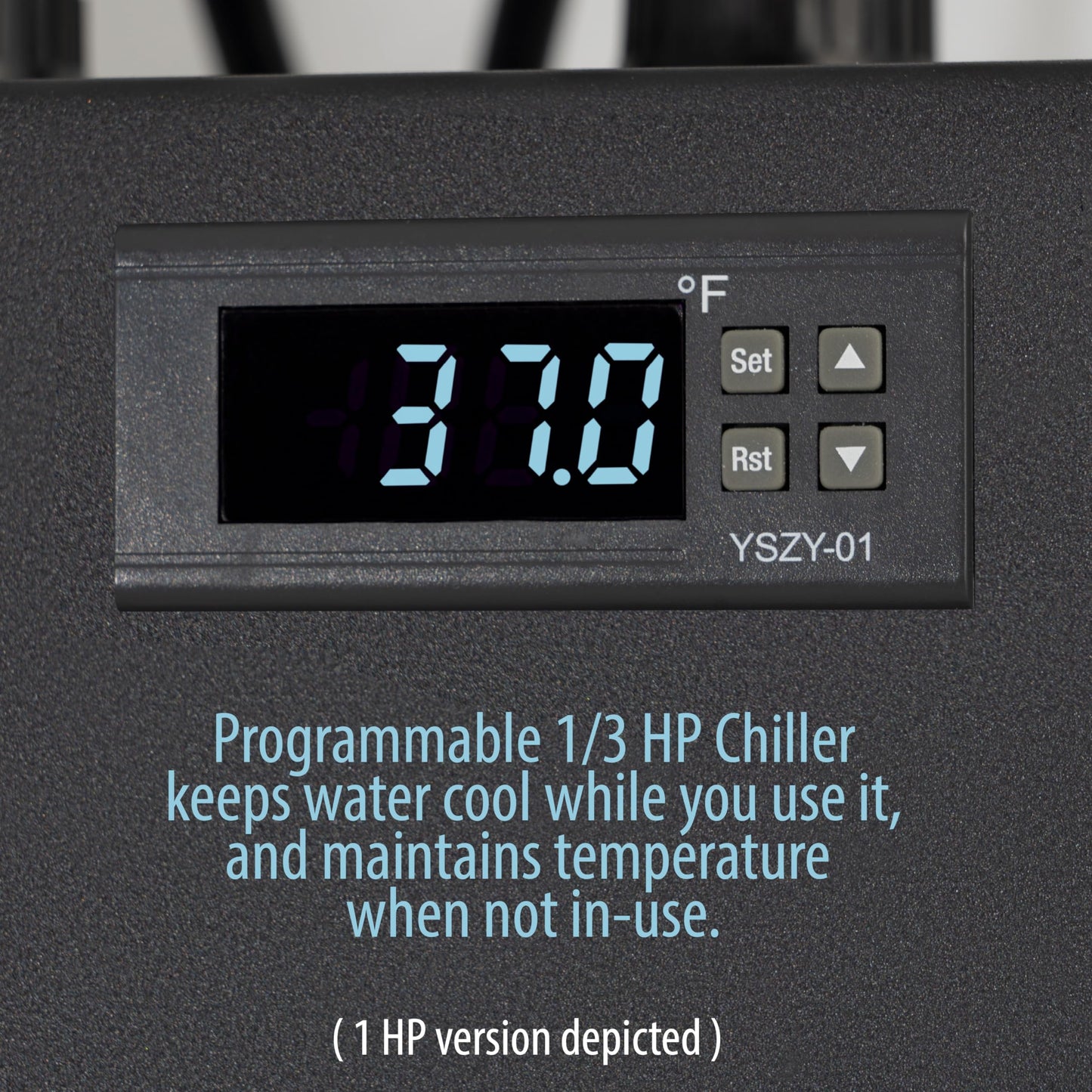 Polar Revive Chiller for Ice Bath and Cold Plunges including all hoses and pumps. 1/3 HP, 2/3 HP, 1 HP Models (1/3 HP)