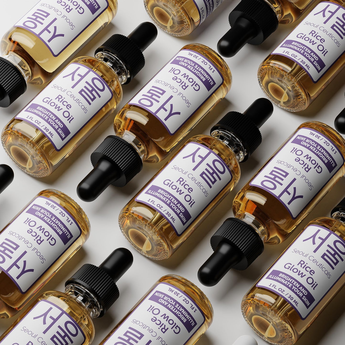 SeoulCeuticals Rice Bran Oil for Skin - Korean Skin Care Facial Glow Oil With Squalane & Vitamin E - Cruelty Free K Beauty Skinc