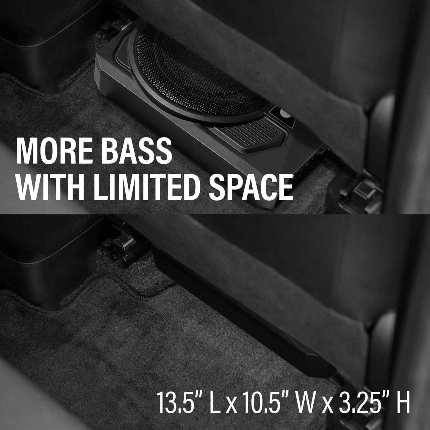 Planet Audio P10Aw Amplified Car Subwoofer - 1000 Watts, Low Profile, 10 Inch Subwoofer, Remote Subwoofer Control, Great For Veh