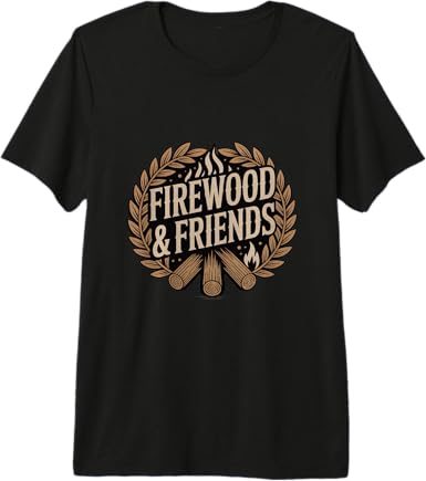 Firewood and Friends Bonfire Camping Outdoors Premium Tri-Blend T-Shirt