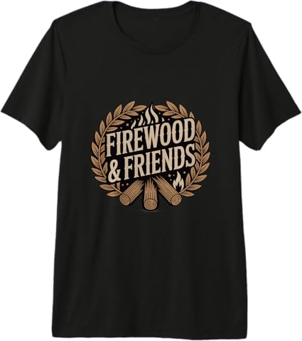 Firewood and Friends Bonfire Camping Outdoors Premium Tri-Blend T-Shirt