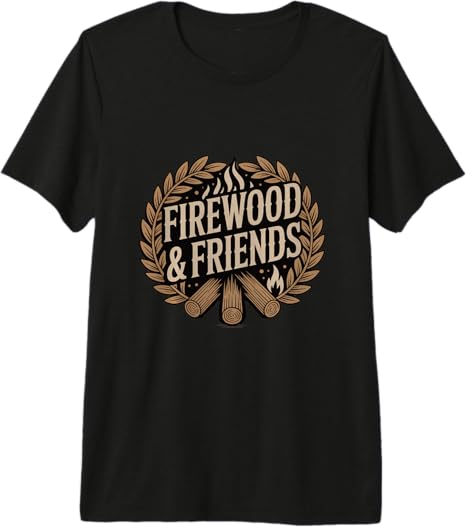 Firewood and Friends Bonfire Camping Outdoors Premium Tri-Blend T-Shirt