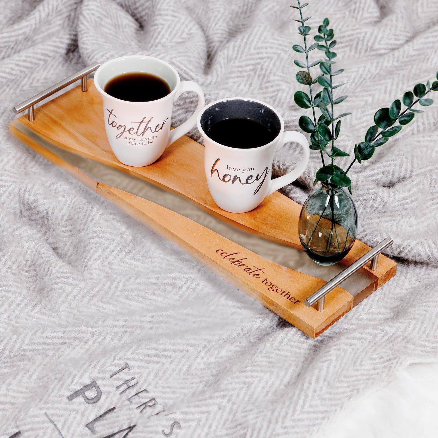 Pavilion Gift Company - Love You, Honey 16-ounce Stoneware Coffee Mug, Mothers Day Gift, Inspirational Mug, Novelty Coffee Mugs, Coffee Tea Cup for Husband/Wife/Spouse, Birthday/Anniversary, 1 Count