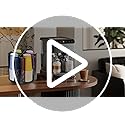 Wymulot Rotating Paper Cup Dispenser, Cup Holder with 4 Compartments, Disposable Coffee Cup Dispenser Removable, Plastic C...