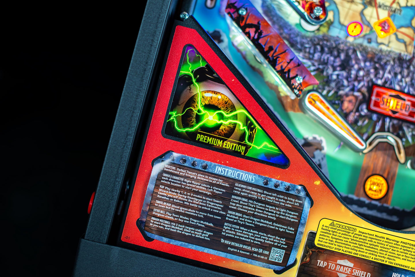 Stern Pinball Dungeons & Dragons with Insider Connected, Premium Edition Arcade Pinball Machine
