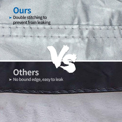 iCOVER Trailerable Boat Cover with Support Pole- 20'-23' Heavy Duty Waterproof Tarp Covers, Fits V-Hull, Fish&Ski, Pro-Style, Fishing, Runabout, Bass Boats, up to 20ft-23ft Long X 100" Wide