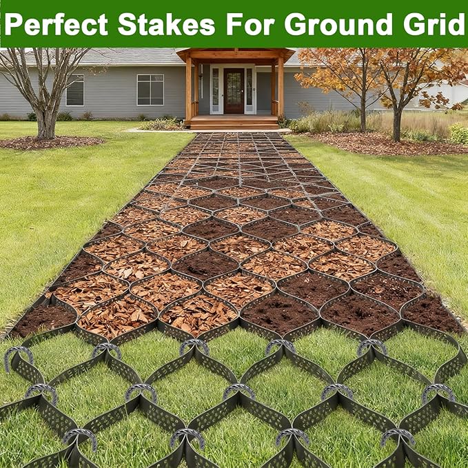 AAGUT Rebar Stakes 12 Inch 5 Pack, J Hook Premium Black Coated Ground Garden Anchors Heavy Duty, Superior Rust Resistance Chain Link Fence Stakes for Camping Tent, Inflatables, Lawn Decor