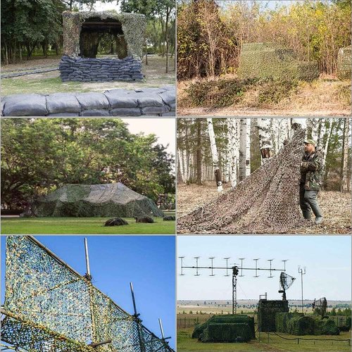 Fousam Camo Netting, Snow Camouflage Netting Bulk Roll 10X10 10X20 20X20 for Hunting Party Decoration Sunshade