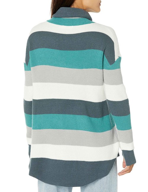 Carve Designs Women's Rockvale Sweater, Wave Rugby Stripe, MD