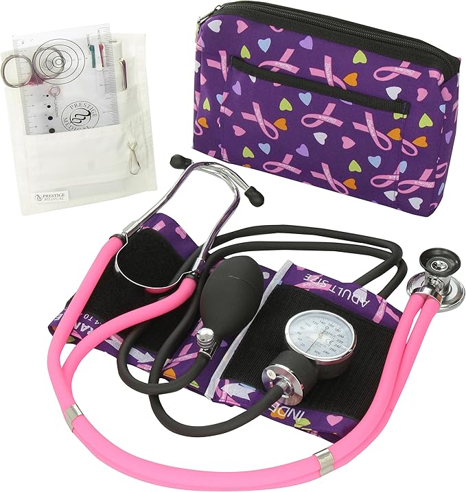 Prestige Medical Aneroid Sphygmomanometer Sprague-Rappaport Nurse Kit, Love and Believe