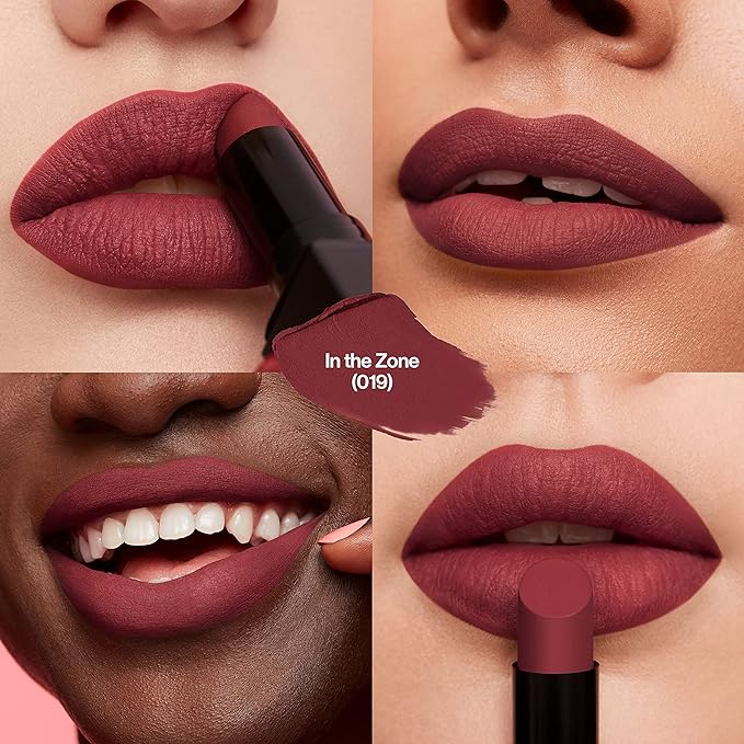 Revlon Lipstick, ColorStay Suede Ink, Built-in Primer, Stocking Stuffer for Women, Waterproof, Smudge-proof, Matte Color, 019 In the Zone, 0.09 oz