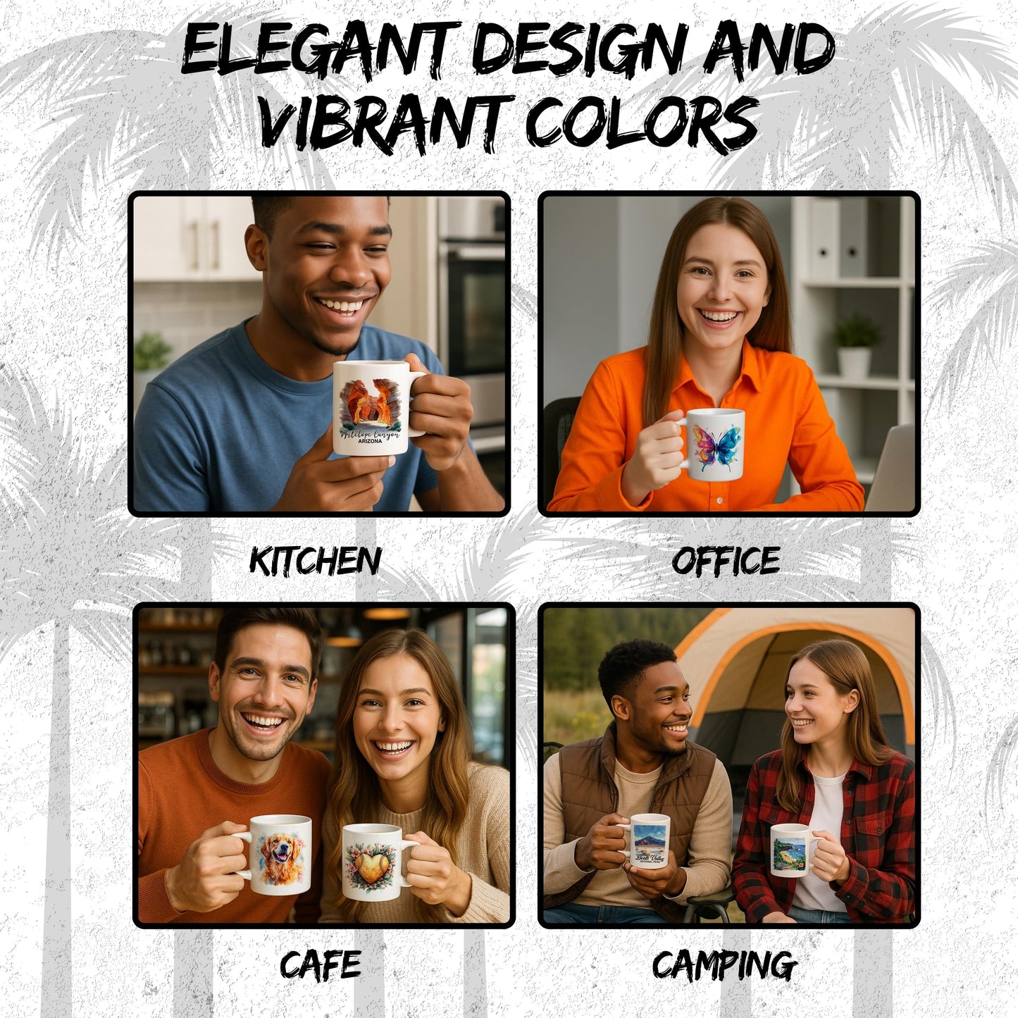 Phoenix Arizona Ceramic Coffee Mug 11oz Valley of the Sun - Tea Coffee Mug with Comfortable Grip - Unique Travel Gift Cup for Office or Home - Vibrant Long-Lasting Print ID44991