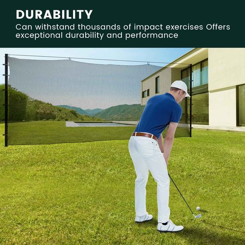 Hittop Sports Netting,Hitting Net with 33Feet Nylon Rope for Golf, Baseball, Hockey, Soccer, LAX and More - 10x10ft/10x15ft/10x20ft/10x25ft/10x30ft/10x40ft
