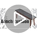 2Pcs Picnic Bench Cushions 38 x 12 in, Non-Slip Table Bench Mat Cover for Outdoor Indoor Furniture, Seat Pad for Dining, K...