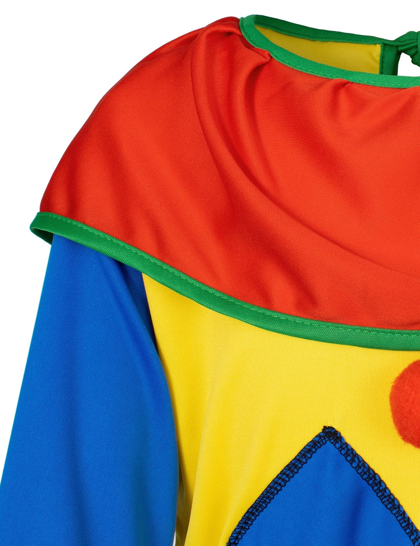 Yoroka 5Pcs Kids clown costume set Circus costume Boys and Girls Cosplay Costumes Quick Dress up for Clown(3XL)
