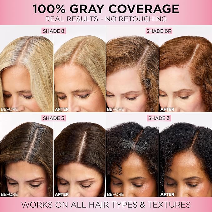 L'Oreal Paris Excellence Crème Permanent Hair Dye, Triple Care Hair Color with Pro-Keratine Complex for 100% Gray Hair Coverage, 6R Light Auburn, 1 Kit