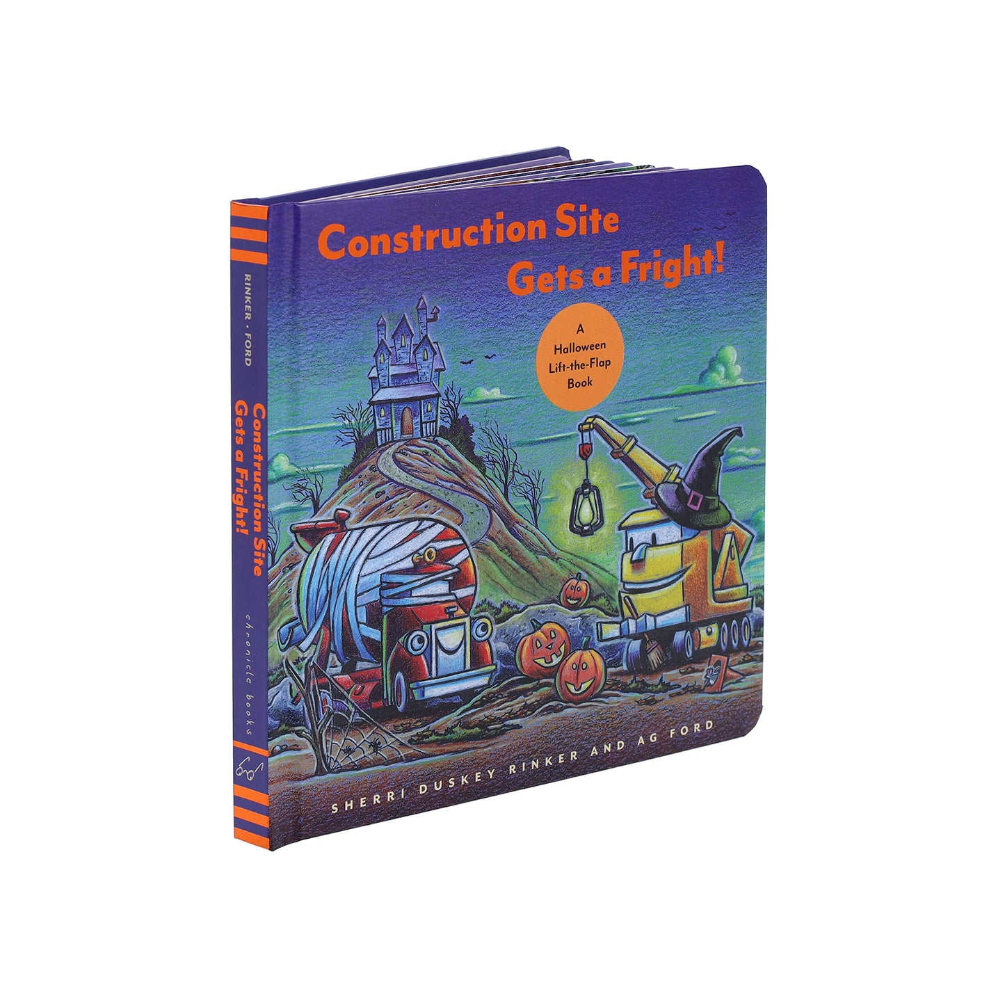 Construction Site Gets a Fright!: A Halloween Lift-the-Flap Book (Goodnight Construction Site)