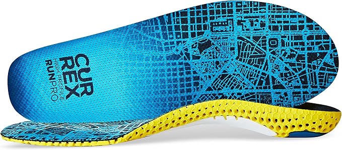 CURREX RunPro Insoles for Running Shoes, Arch Support Inserts to Help Reduce Fatigue, Prevent Injuries, Boost Performance for Men & Women (High Arch, Size XL)