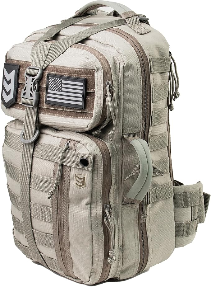 3VGEAR Outlaw II Gear Slinger Urban Sling Pack - 24L MOLLE Tactical Sling Bag Backpack with Hidden Pocket, Laptop Sleeve