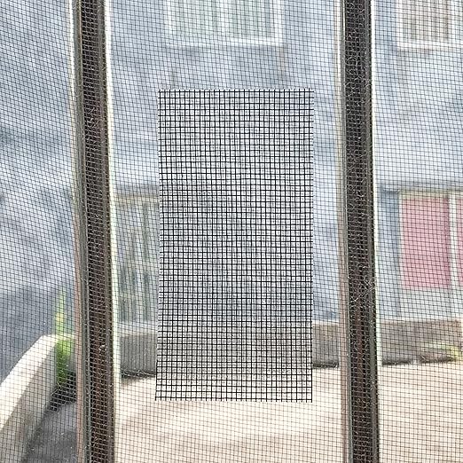 Window Screen Repair Kit 2 in X 16.5FT 3-Layer Strong Adhesive & Waterproof Tape Fiberglass Covering mesh, Repair for Window Screen and Screen Door tears Holes