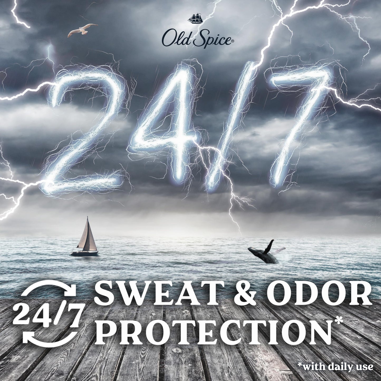 Old Spice Dry Feel Antiperspirant Deodorant for Men, 24/7 Long Lasting Freshness, 24/7 Lasting Sweat & Odor Protection, Gentle o