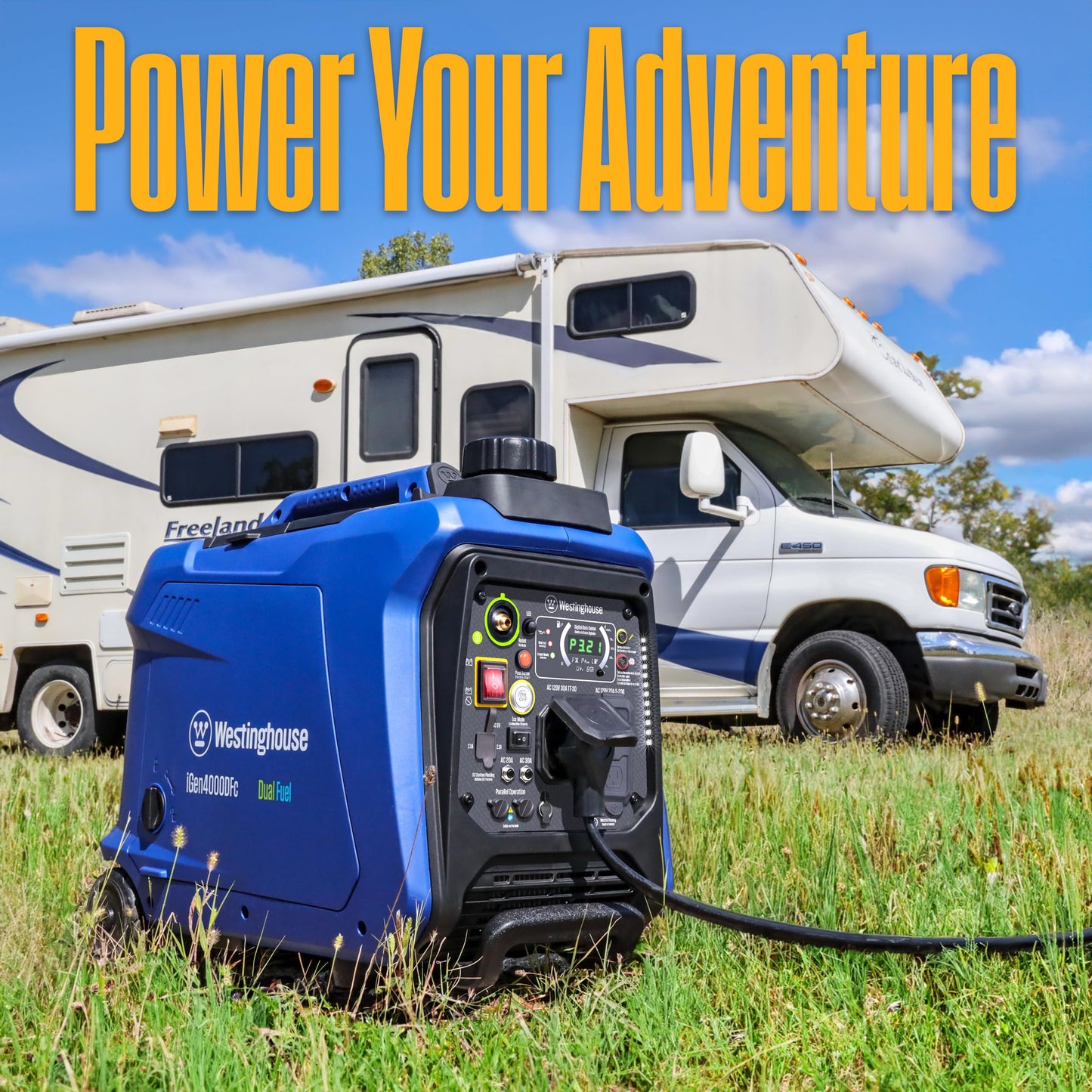 Westinghouse 4000 Peak Watt Super Quiet Dual Fuel Portable Inverter Generator, Remote Electric Start, Gas & Propane Powered, RV Ready, CO Sensor, Parallel Capable