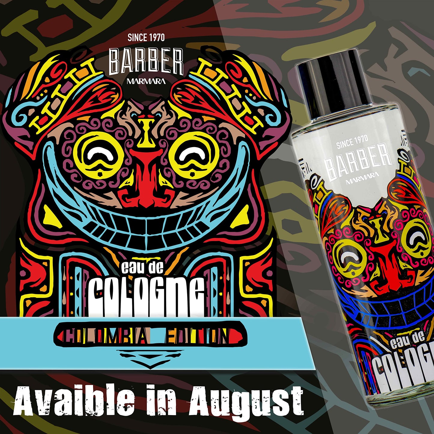 Marmara Barber Cologne - Best Choice of Modern Barbers and Traditional Shaving Fans Limited Edition Glass Bottle in Gift Box (500 ml, Colombia)