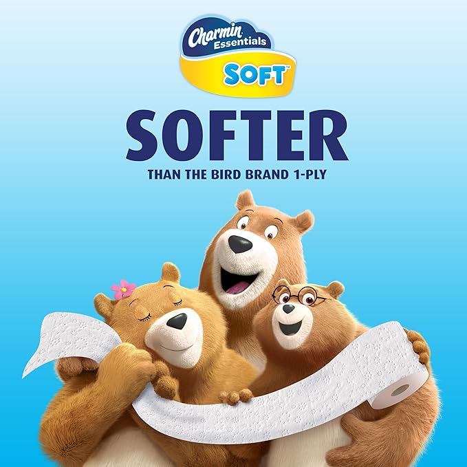 Charmin Essentials Soft Toilet Paper Mega Rolls, 9 ct