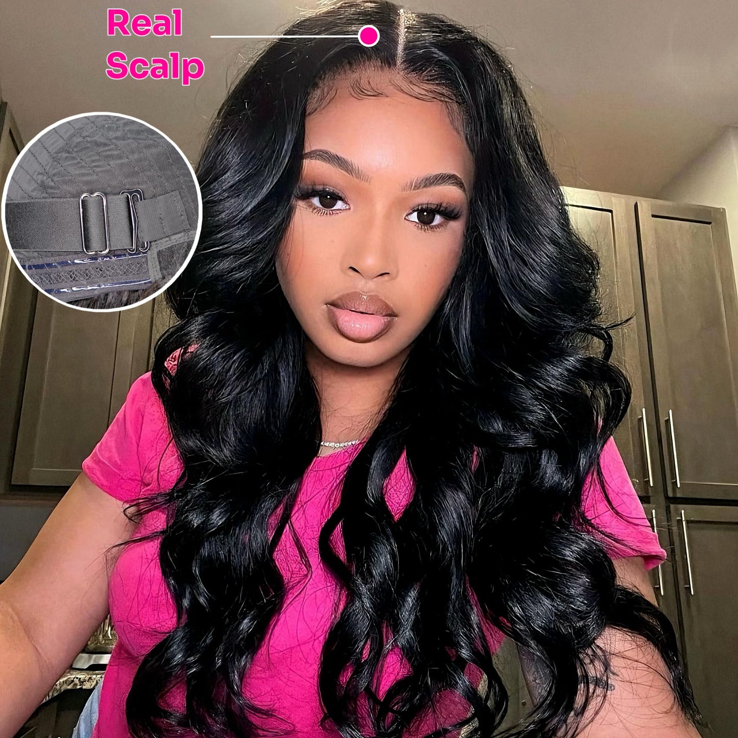 XSSXAKO V Part Wig Human Hair Body Wave Upgrade Human Hair Clip in Wigs No Glue No Sew In Beginner Friendly Natural Color(18inch