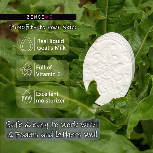ZenseMe Bundle of Soap Making Kit with 5.5 LB Goats Milk | DIY Bundle, Melt and Pour Organic Natural Supplies for Adults, Beginners
