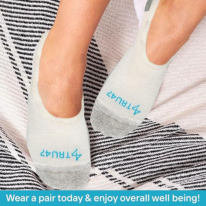 TRU47 Grounding & Earthing Products | Grounding Socks | Socks Made With 99.99% Pure Silver Thread
