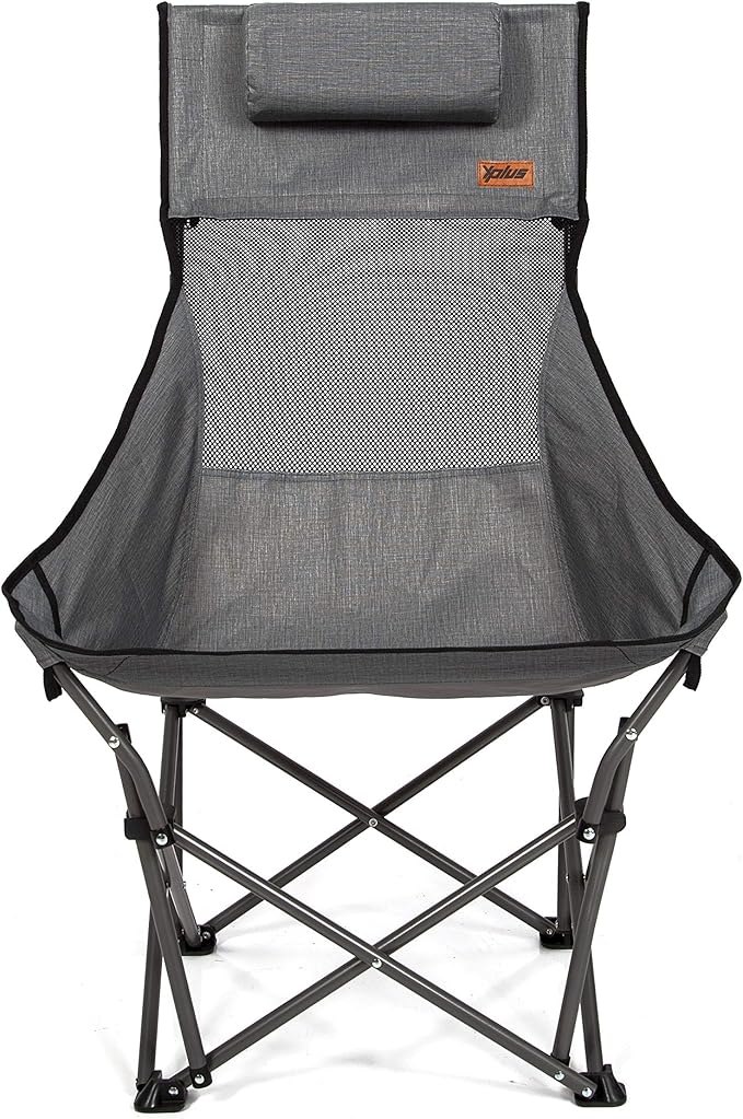Mac Sports XP High Back Rocking Folding Camping Chair with Headrest - Lightweight Camping Chair Supports up to 225 LBs wit...