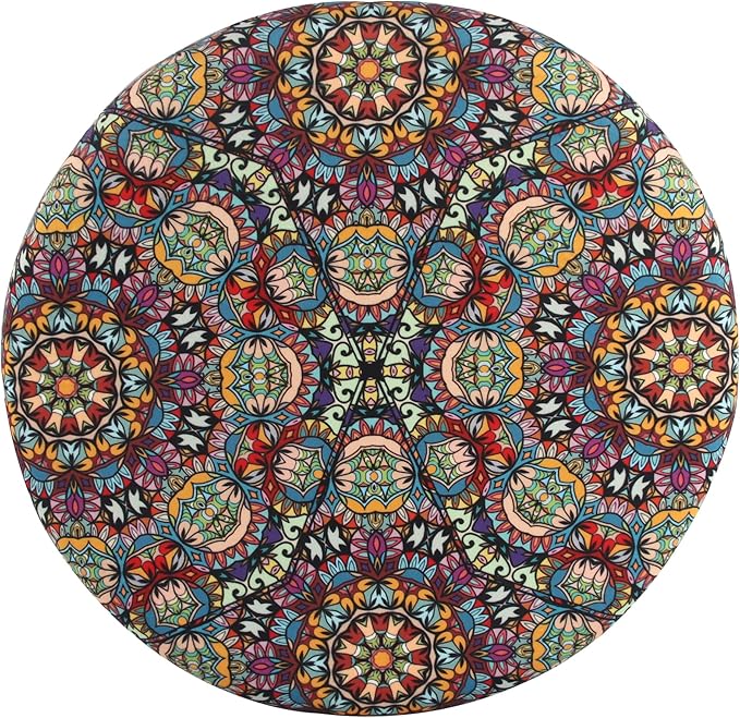 Sigmat Memory Foam Seat Cushion Anti-Slip Soft Round Stool Cushion Chair Pad 16 Inch Graphic