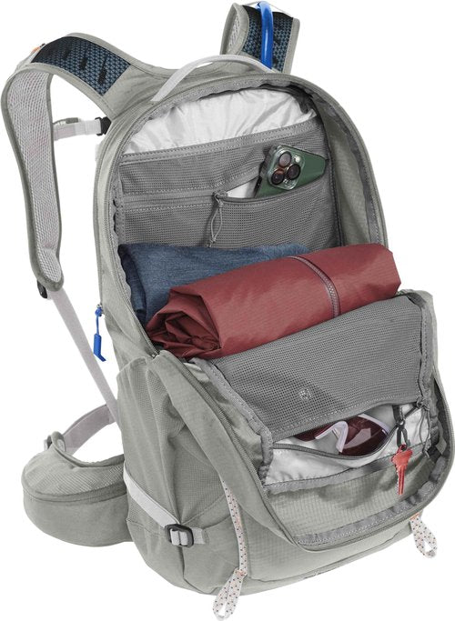 CamelBak Women's Rim Runner X28 Hiking Hydration Backpack with 2L Reservoir Bladder, Misty Grey