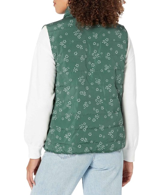 Carve Designs Women's Baker Reversible Vest, Cilantro/Birch, XXS