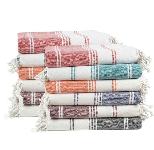 LANE LINEN Beach Towels 12 Pack, Bulk Beach Towels Oversized, Pool Towels for Adults, Pre-Washed, Sand Free Beach Towel, Fast Drying Beach Towel, 39"x71" - Beach Party