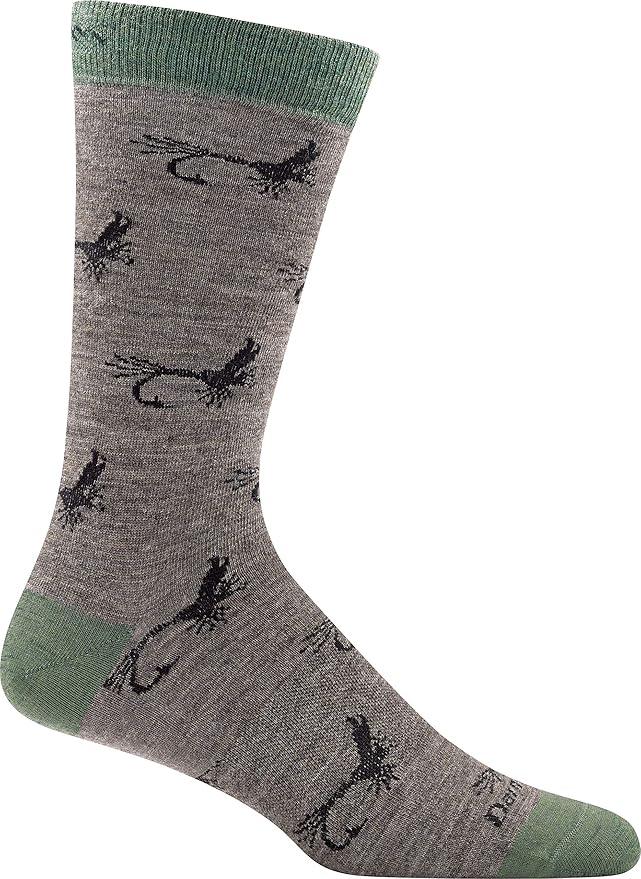 Darn Tough Vermont Mens McFly Crew Light Socks Taupe