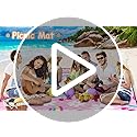 Extra Large Picnic Blanket Waterproof,80"x 80"Foldable Machine Washable Beach Blankets,Outdoor Blanket for 6-8 Adults, Pic...