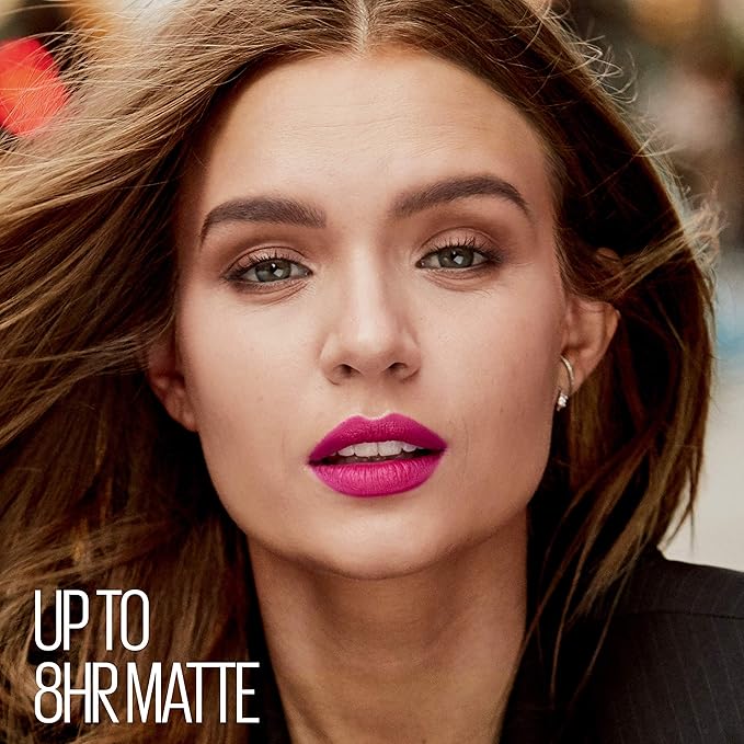 Maybelline Super Stay Ink Crayon Lipstick Makeup, Precision Tip Matte Lip Crayon with Built-in Sharpener, Longwear Up To 8Hrs, Own Your Empire, Blue Red, 1 Count