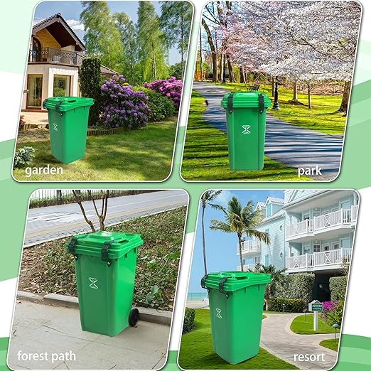 Trash-Can Lock for Animals: Garbage Can Lid Locks for Raccoon,Bear and Dog - 4 Pack