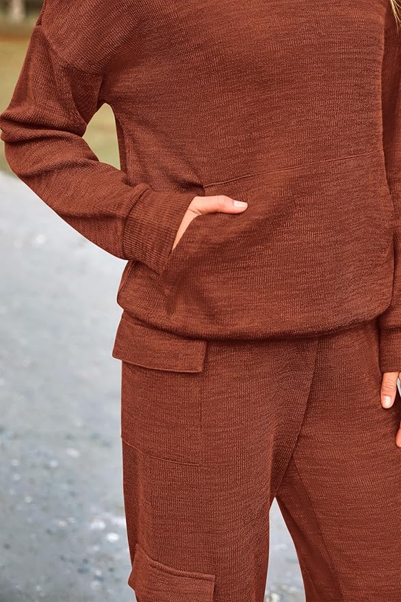 PRETTYGARDEN 2 Piece Sets for Women Fall 2026 Sweatsuits Outfits Lounge Matching Hoodie Set Travel Track Suits Winter Clothes